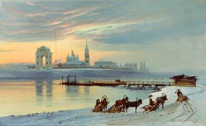 The Angara Embankment in Irkutsk, 1886